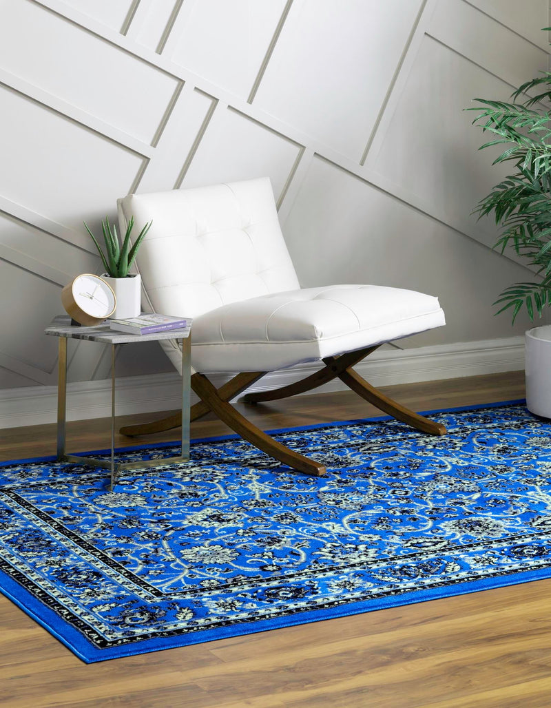 Isfahan Elegance Collection Area Rug - Naghsh-e Jahan (Dark Blue) Rectangle Dark Blue  lifestyle 4