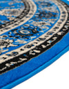 Isfahan Elegance Collection Area Rug - Naghsh-e Jahan (Dark Blue) Round Dark Blue  lifestyle 26