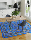 Isfahan Elegance Collection Area Rug - Naghsh-e Jahan (Dark Blue) Square Dark Blue  lifestyle 20