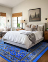Isfahan Elegance Collection Area Rug - Naghsh-e Jahan (Dark Blue) Square Dark Blue  lifestyle 25