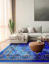 Isfahan Elegance Collection Area Rug - Naghsh-e Jahan (Dark Blue) Square Dark Blue  lifestyle 33