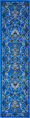 Isfahan Elegance Collection Area Rug - Naghsh-e Jahan (Dark Blue) Runner Dark Blue  lifestyle 16
