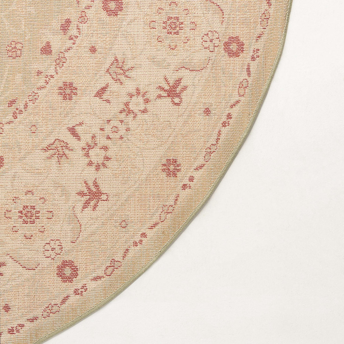 Chelsea Elegance Collection Area Rug -  Osterley Round Light Green  lifestyle 85