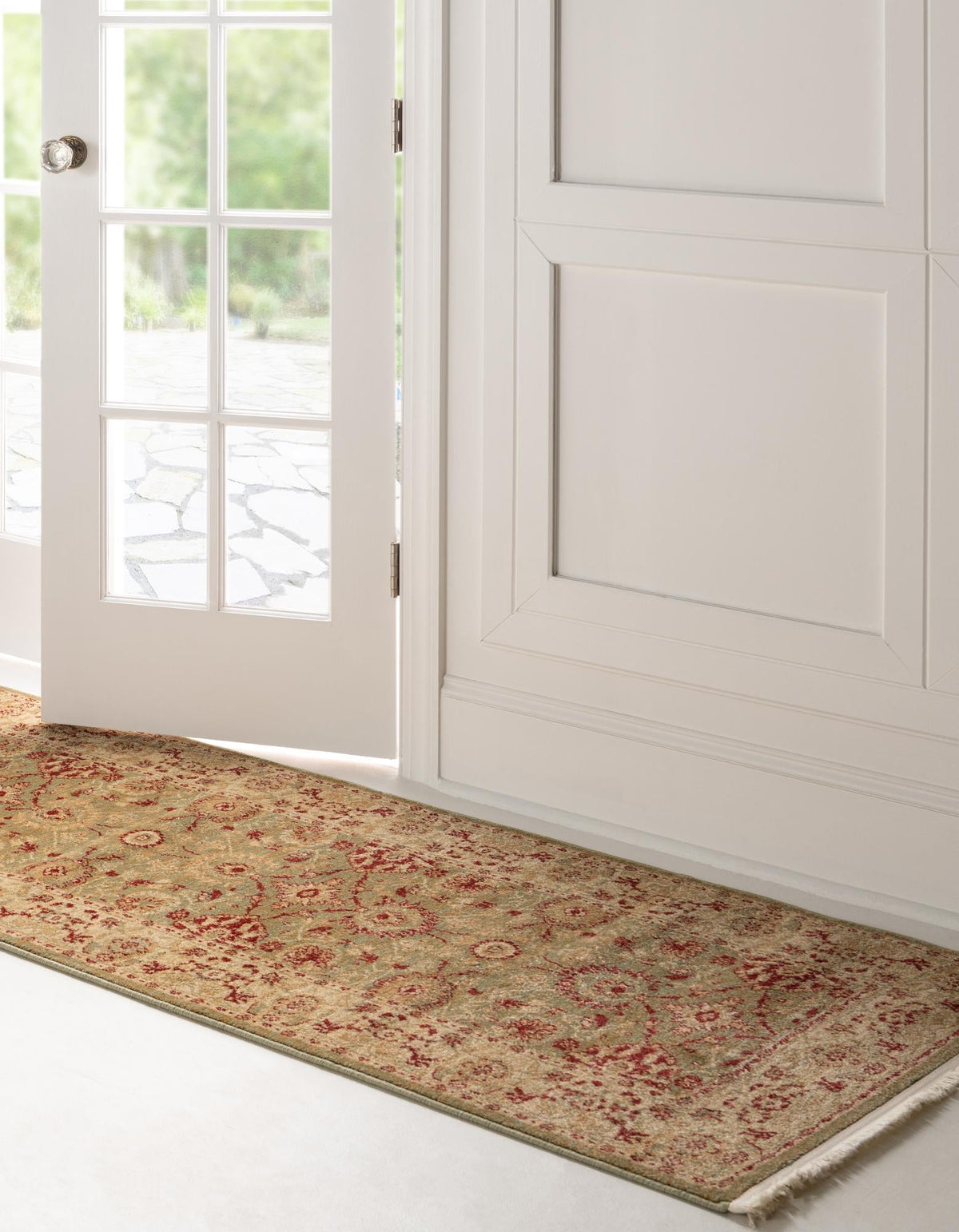 Chelsea Elegance Collection Area Rug -  Osterley Runner Light Green  lifestyle 71