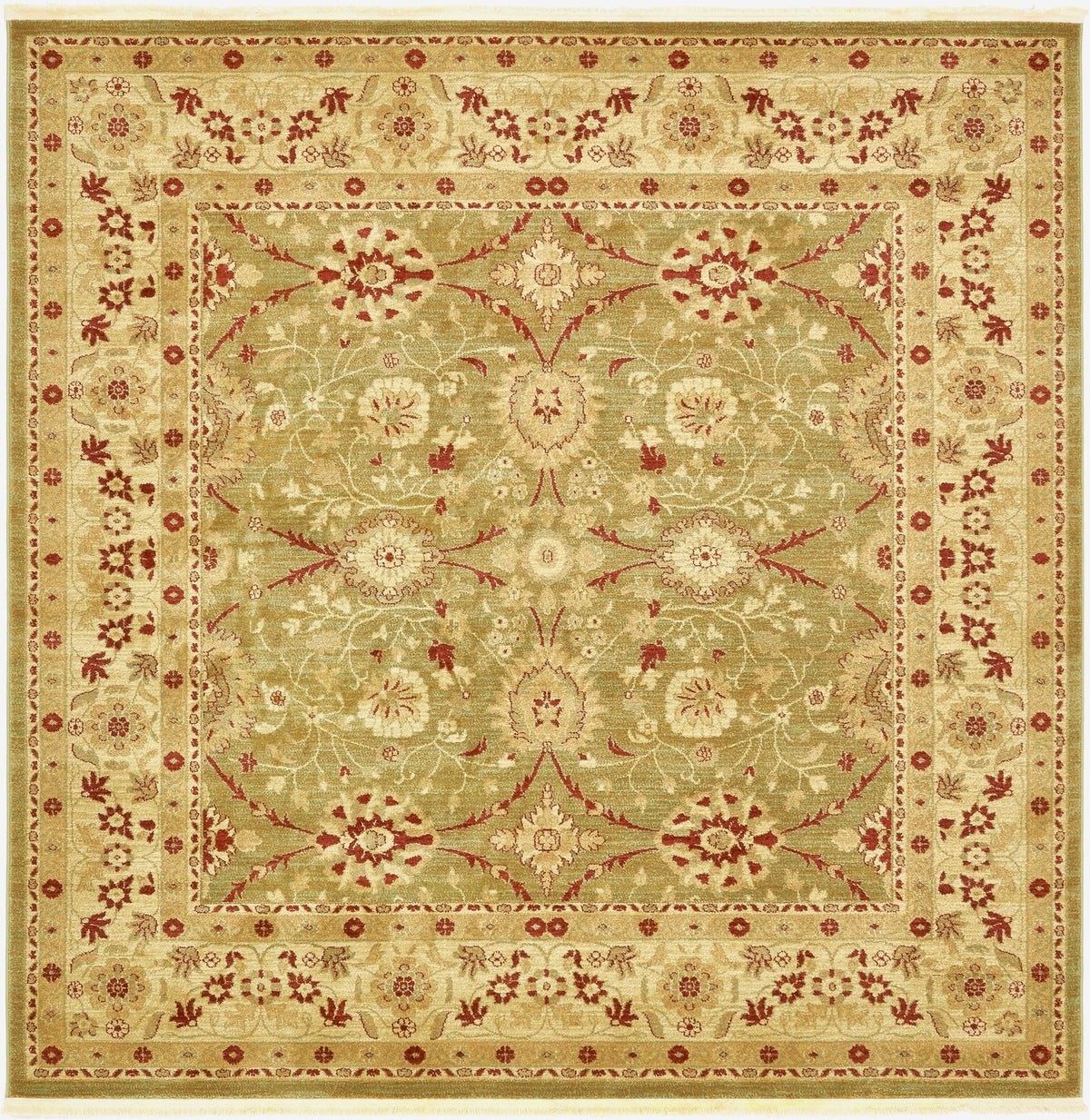 Chelsea Elegance Collection Area Rug -  Osterley Square Light Green  lifestyle 141