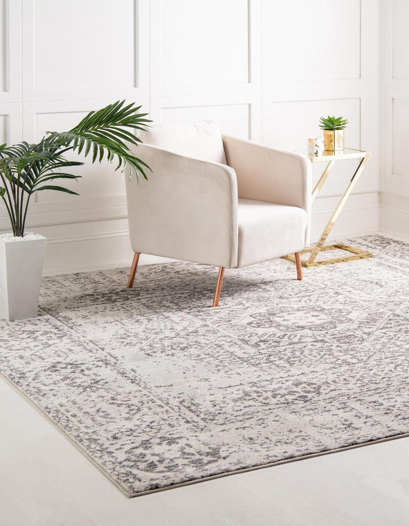 Antique Tapestry Collection Area Rug -  Chantilly Square Beige  lifestyle 40
