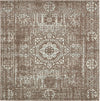 Antique Tapestry Collection Area Rug -  Chantilly Square Light Brown  lifestyle 32