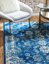 Antique Tapestry Collection Area Rug -  Eltham Rectangle Dark Blue  lifestyle 7
