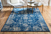 Antique Tapestry Collection Area Rug -  Eltham Rectangle Dark Blue  lifestyle 9