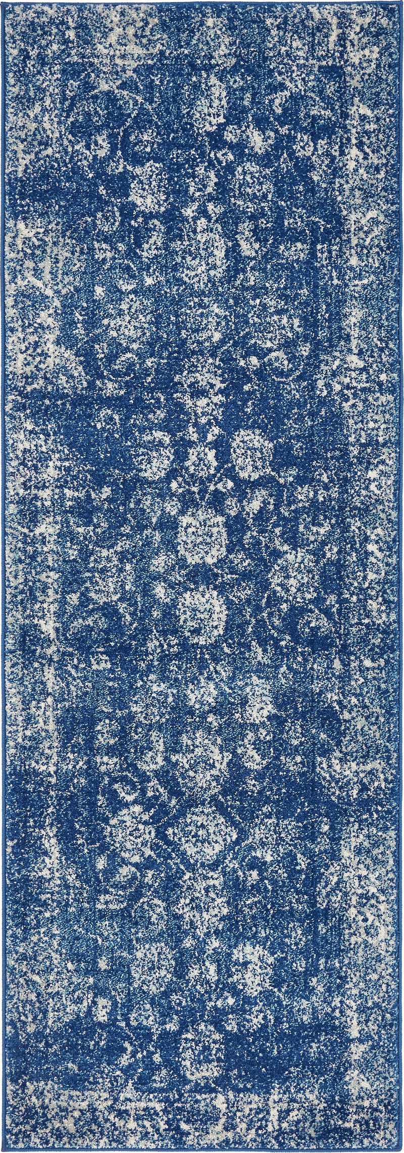 Antique Tapestry Collection Area Rug -  Eltham Runner Dark Blue  lifestyle 16