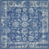 Antique Tapestry Collection Area Rug -  Eltham Square Dark Blue  lifestyle 17