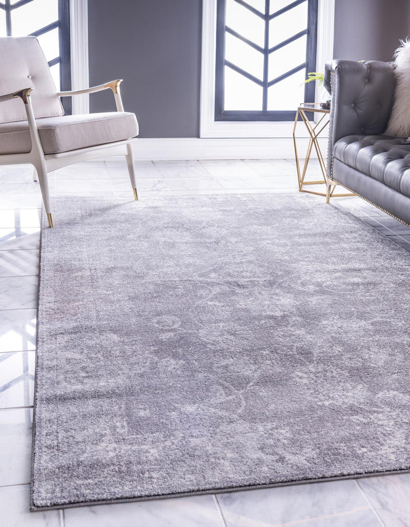 Antique Tapestry Collection Area Rug -  Eltham Rectangle Dark Gray  lifestyle 4