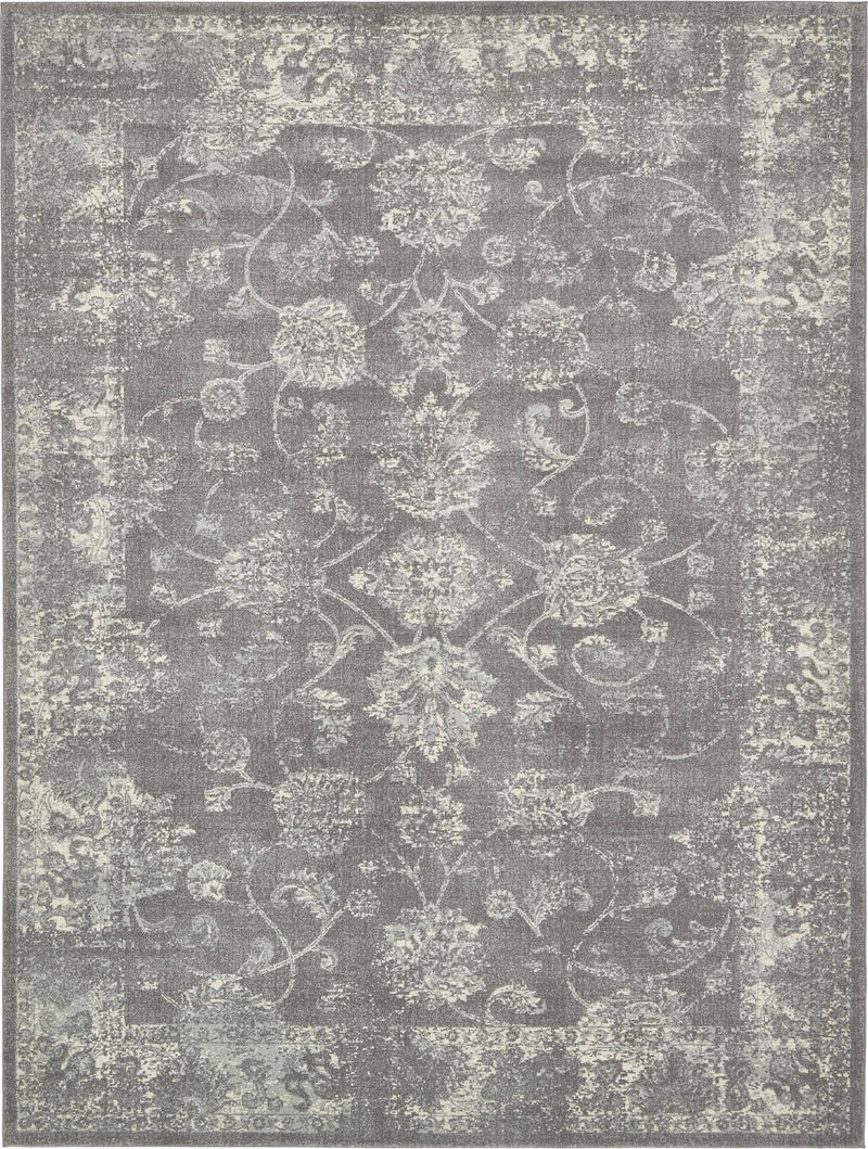 Antique Tapestry Collection Area Rug -  Eltham Rectangle Dark Gray  lifestyle 2