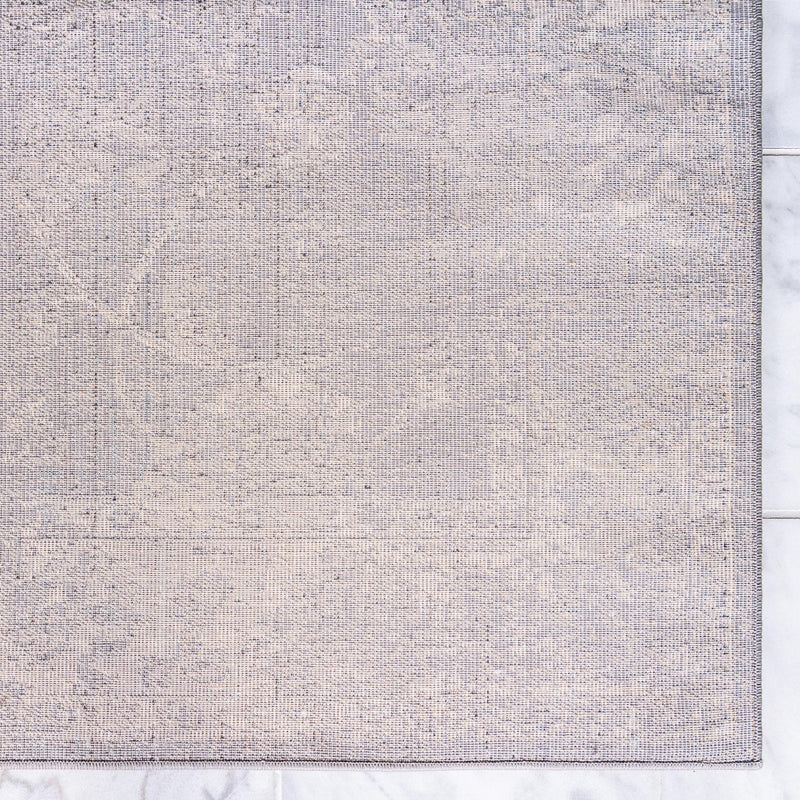 Antique Tapestry Collection Area Rug -  Eltham Square Dark Gray  lifestyle 25