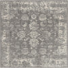 Antique Tapestry Collection Area Rug -  Eltham Square Dark Gray  lifestyle 18