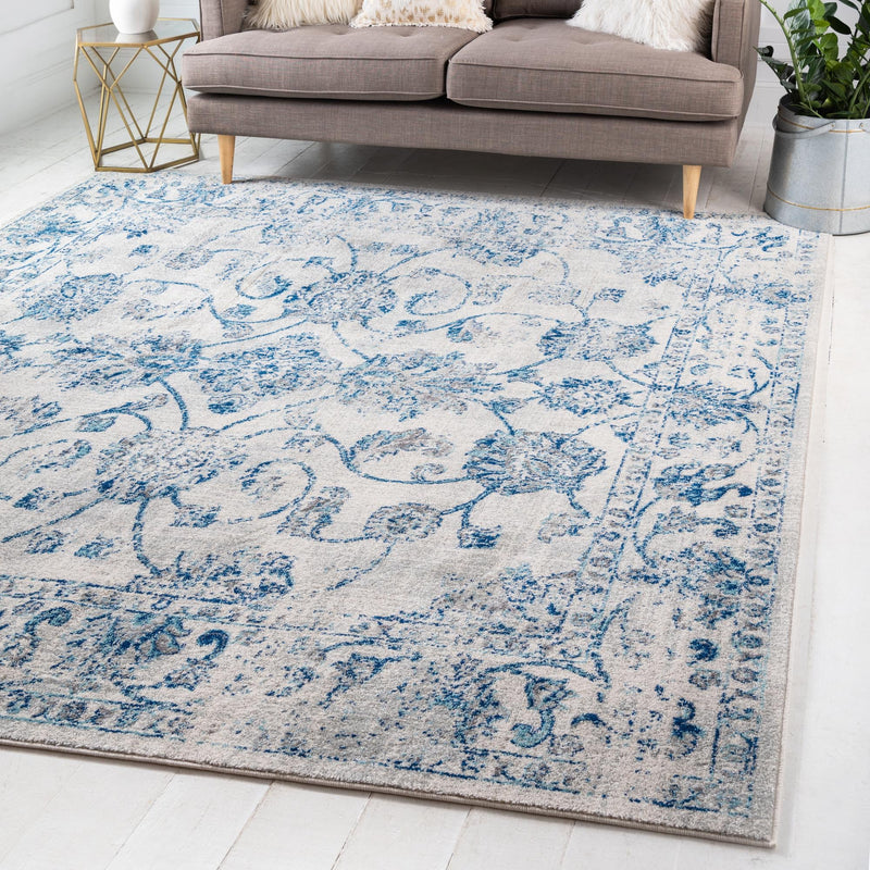 Antique Tapestry Collection Area Rug -  Eltham Square Beige  lifestyle 20