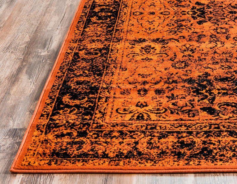 Ankara Elegance Collection Area Rug -  Ephesus (Terracotta and Black) Rectangle Terracotta and Black  lifestyle 3