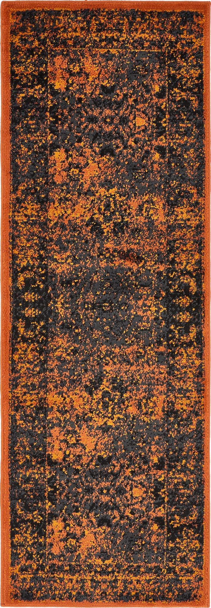 Ankara Elegance Collection Area Rug -  Ephesus Runner Terracotta and Black  lifestyle 14
