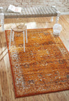 Ankara Elegance Collection Area Rug -  Ephesus (Terracotta and White) Rectangle Terracotta and White  lifestyle 3