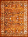 Ankara Elegance Collection Area Rug -  Ephesus (Terracotta and White) Rectangle Terracotta and White Main
