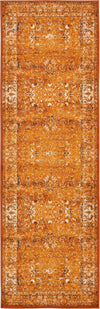 Ankara Elegance Collection Area Rug -  Ephesus (Terracotta and White) Runner Terracotta and White  lifestyle 12
