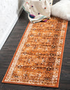 Ankara Elegance Collection Area Rug -  Ephesus (Terracotta and White) Runner Terracotta and White  lifestyle 13