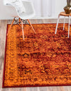 Ankara Elegance Collection Area Rug -  Ephesus (Red) Rectangle Red  lifestyle 2