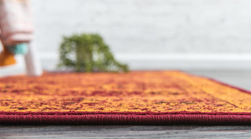 Ankara Elegance Collection Area Rug -  Ephesus (Red) Runner Red  lifestyle 6