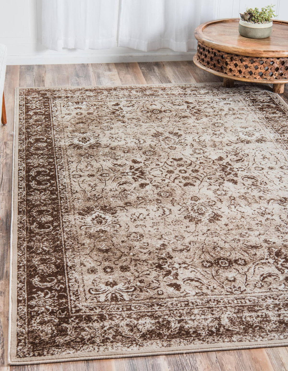 Ankara Elegance Collection Area Rug -  Ephesus (Cream) Rectangle Cream  lifestyle 3