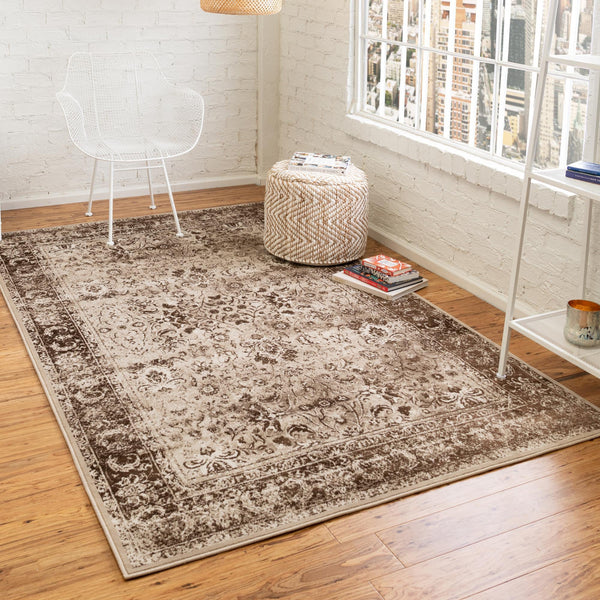 Ankara Elegance Collection Area Rug -  Ephesus (Cream) Rectangle Cream  lifestyle 2
