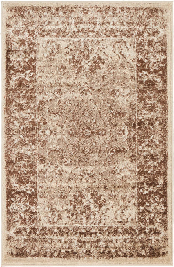 Ankara Elegance Collection Area Rug -  Ephesus (Cream) Rectangle Cream Main