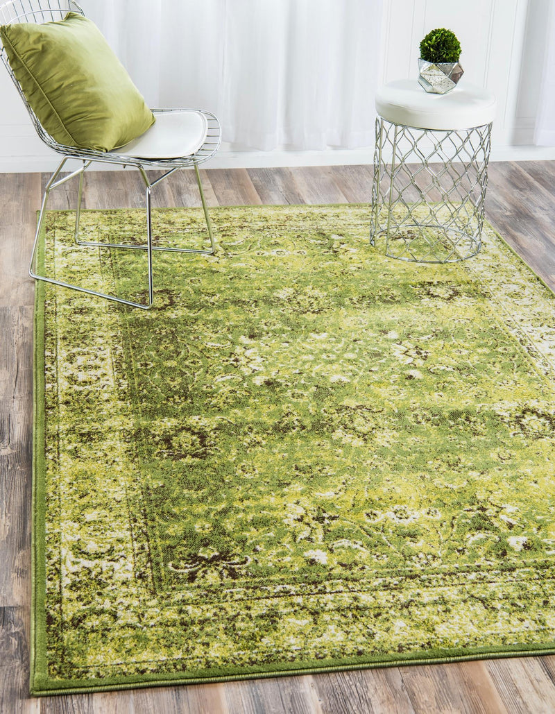 Ankara Elegance Collection Area Rug -  Ephesus (Green) Rectangle Green  lifestyle 2