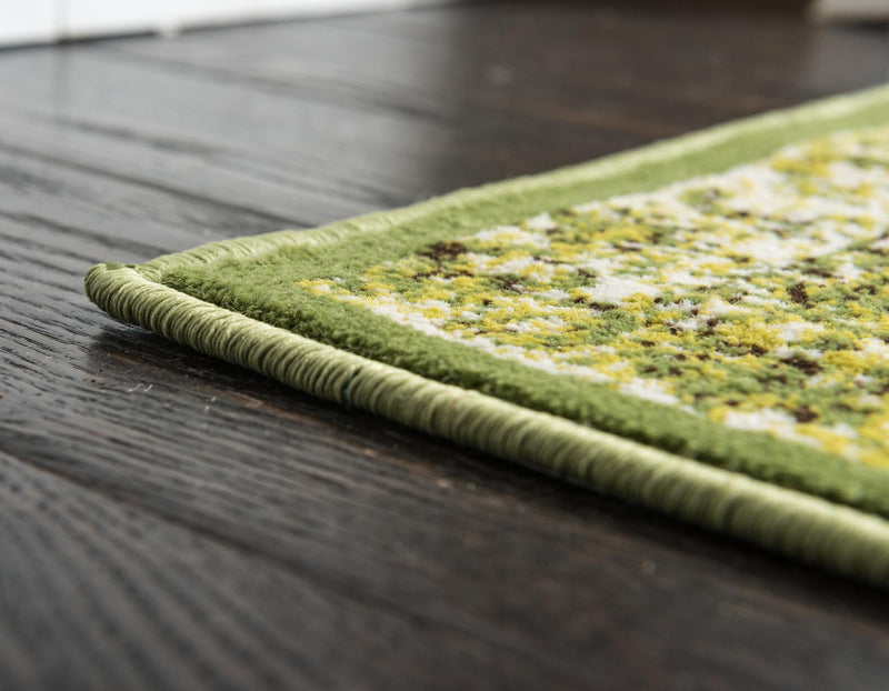 Ankara Elegance Collection Area Rug -  Ephesus (Green) Runner Green  lifestyle 8