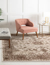 Andes Summit Collection Area Rug -  Aconcagua Square Cream  lifestyle 16