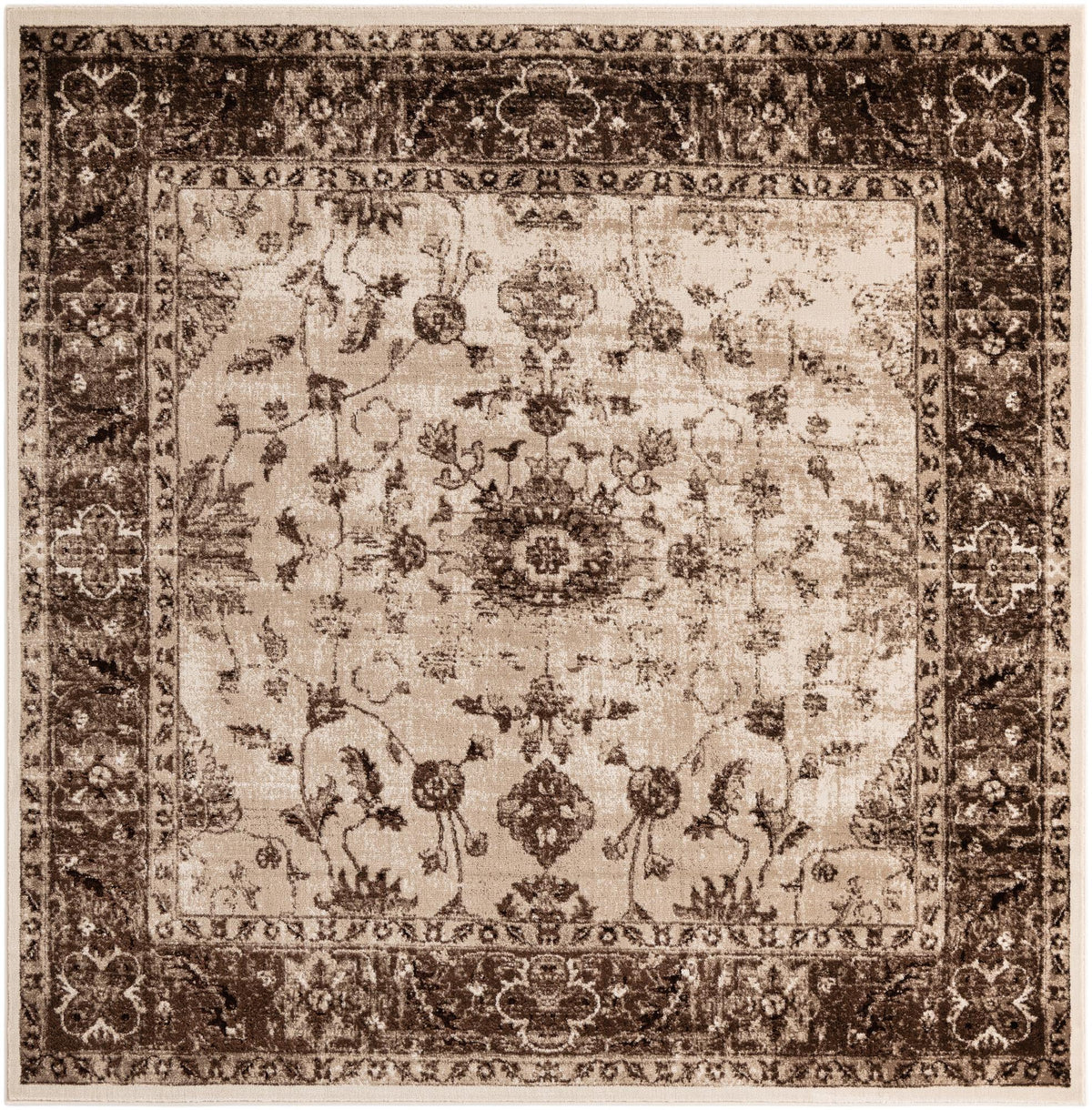 Andes Summit Collection Area Rug -  Aconcagua Square Cream  lifestyle 11