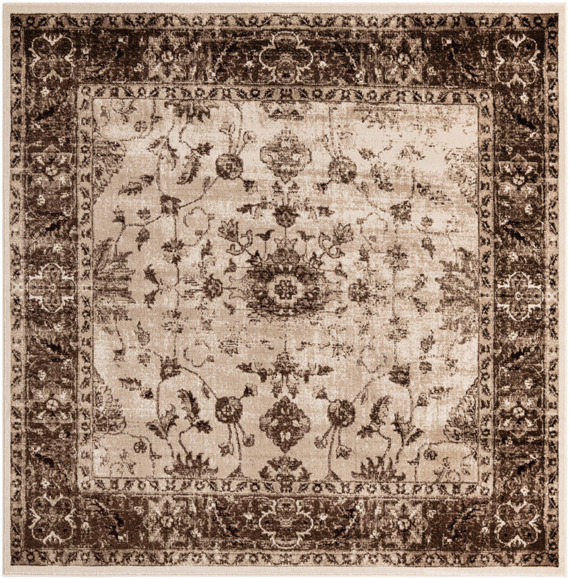 Andes Summit Collection Area Rug -  Aconcagua Square Cream  lifestyle 11