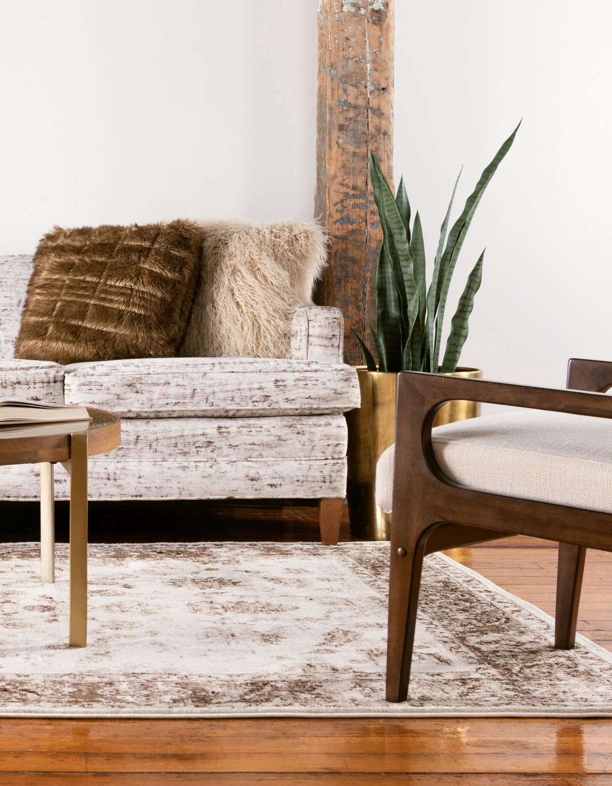 Andes Summit Collection Area Rug -  Aconcagua Rectangle Cream  lifestyle 4