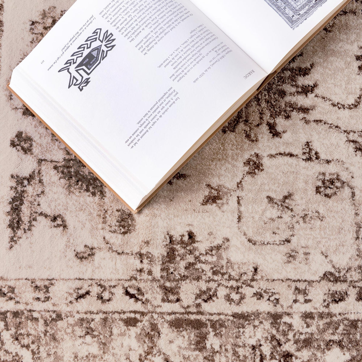 Andes Summit Collection Area Rug -  Aconcagua Rectangle Cream  lifestyle 6