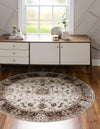 Andes Summit Collection Area Rug -  Aconcagua Round Cream  lifestyle 17