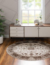 Andes Summit Collection Area Rug -  Aconcagua Round Cream  lifestyle 22