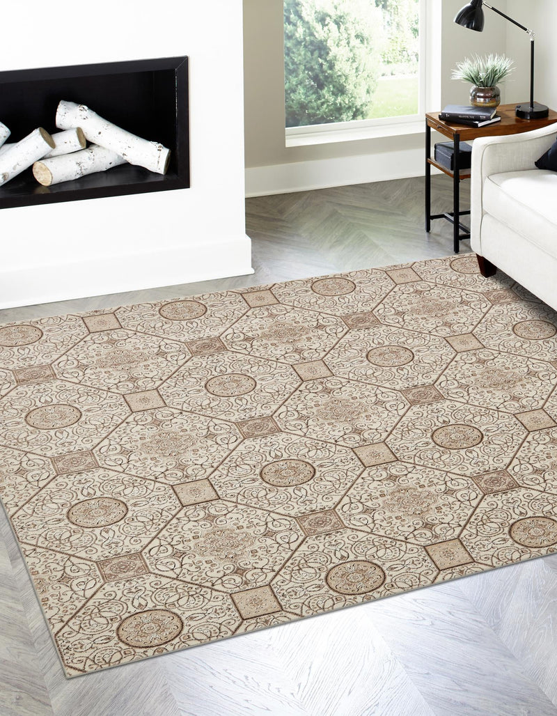 Andes Summit Collection Area Rug -  Ausangate Square Cream  lifestyle 20