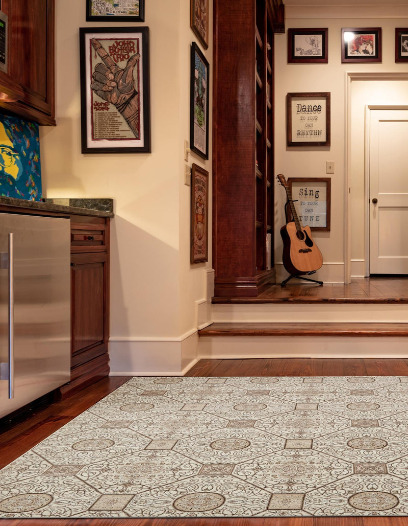 Andes Summit Collection Area Rug -  Ausangate Square Cream  lifestyle 32