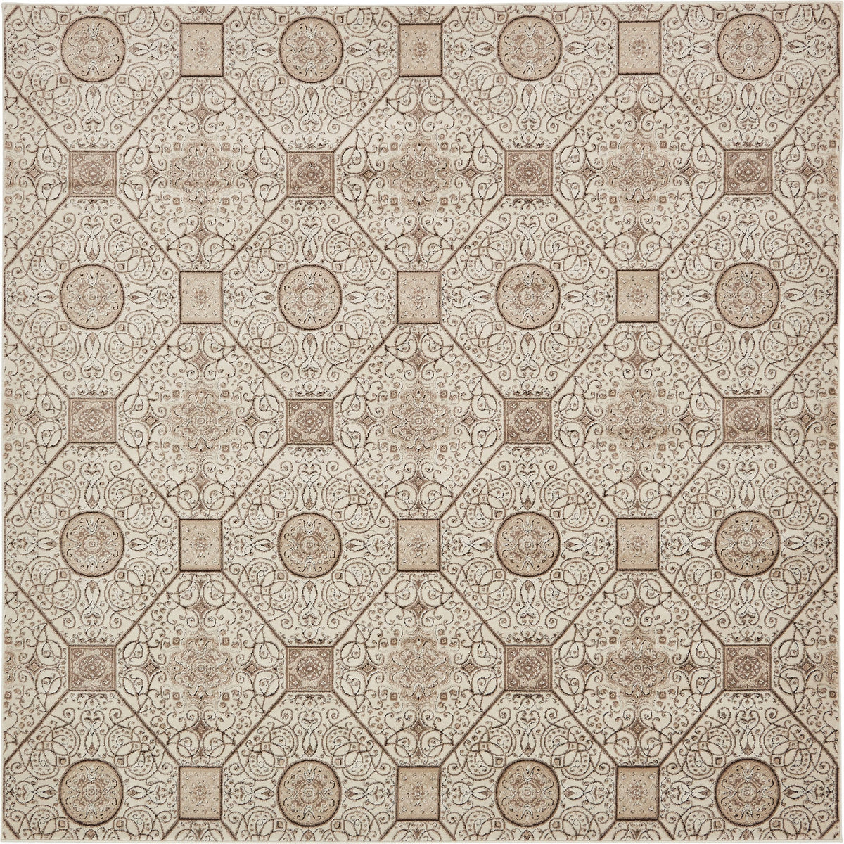 Andes Summit Collection Area Rug -  Ausangate Square Cream  lifestyle 17