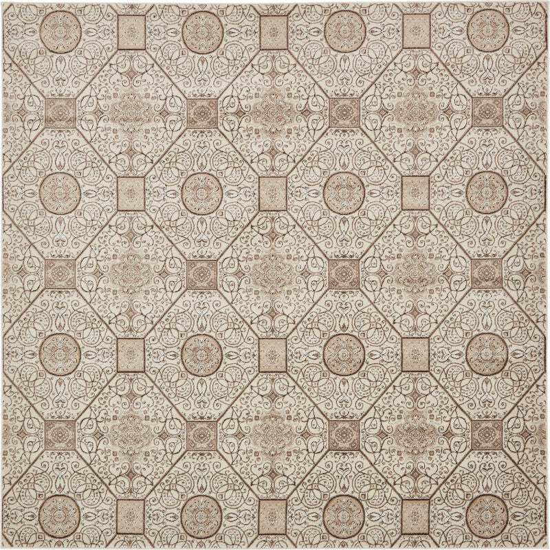 Andes Summit Collection Area Rug -  Ausangate Square Cream  lifestyle 17