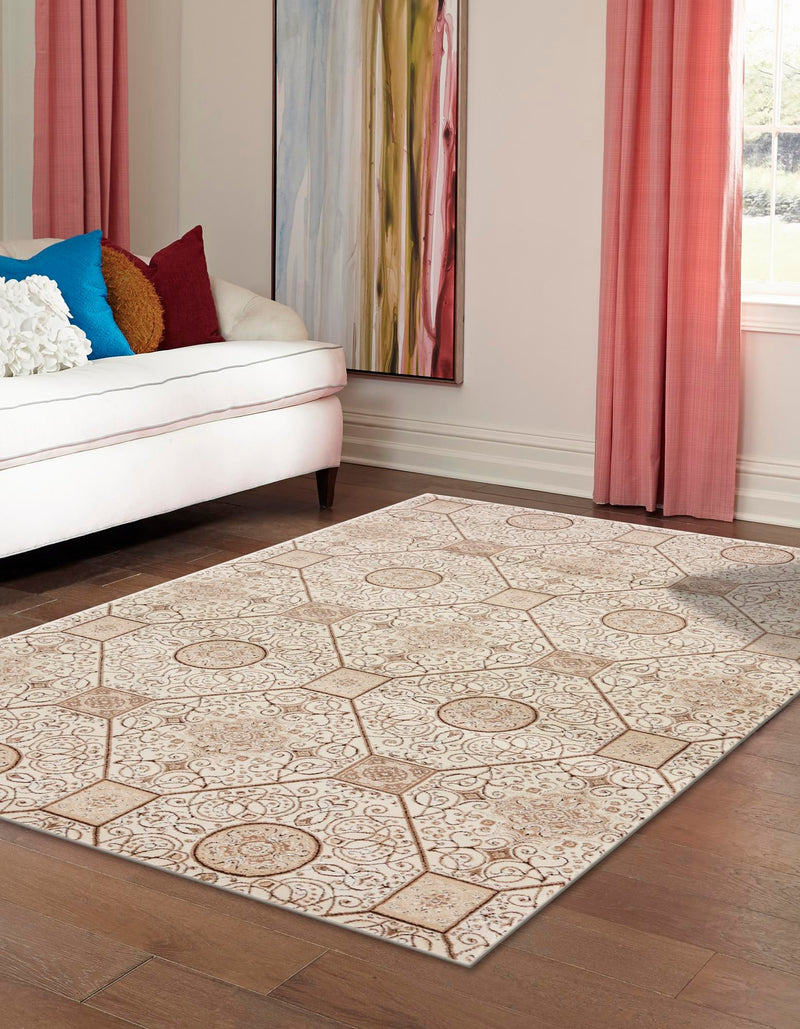 Andes Summit Collection Area Rug -  Ausangate Rectangle Cream  lifestyle 3