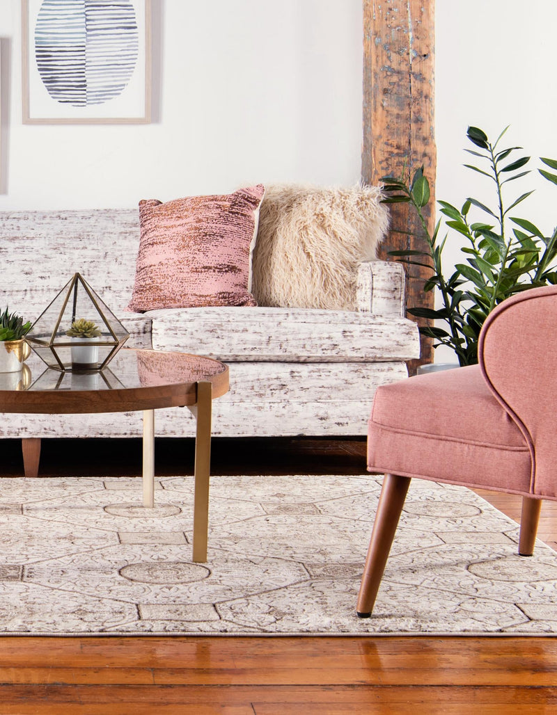 Andes Summit Collection Area Rug -  Ausangate Rectangle Cream  lifestyle 4