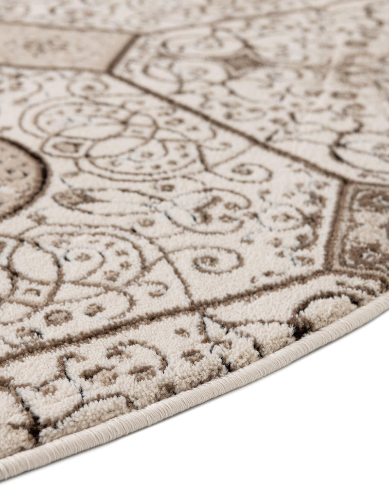 Andes Summit Collection Area Rug -  Ausangate Round Cream  lifestyle 50