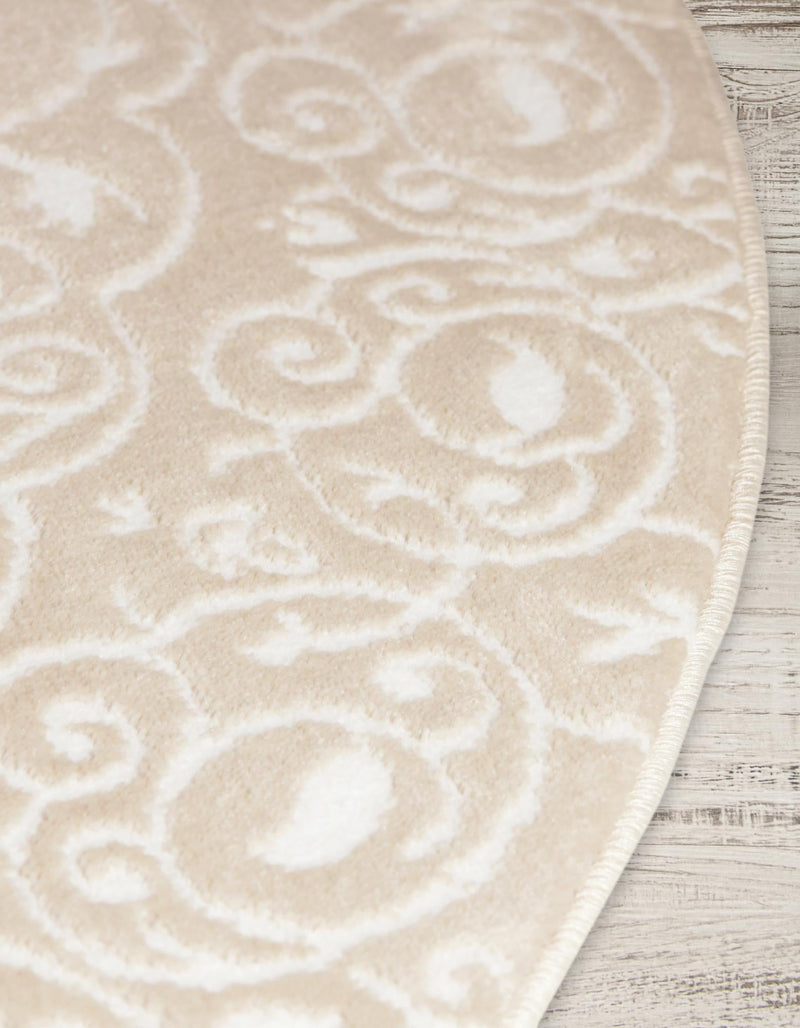 Andes Summit Collection Area Rug -  Lanín Round Beige  lifestyle 34
