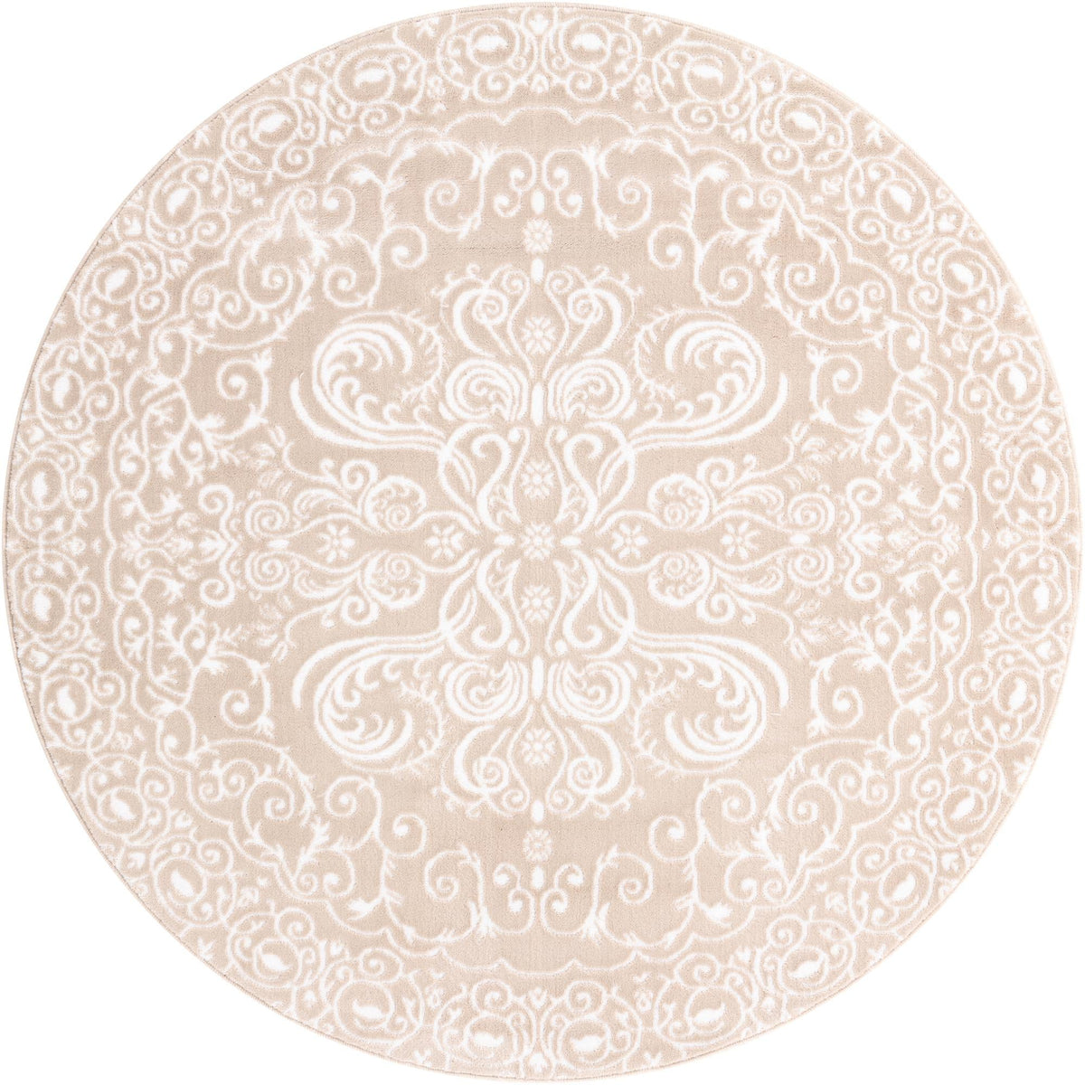 Andes Summit Collection Area Rug -  Lanín Round Beige  lifestyle 18