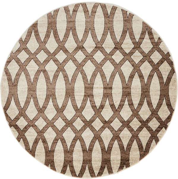 Andes Summit Collection Area Rug -  Tungurahua Round Brown  lifestyle 16